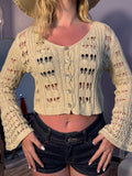 Cardigan traforato