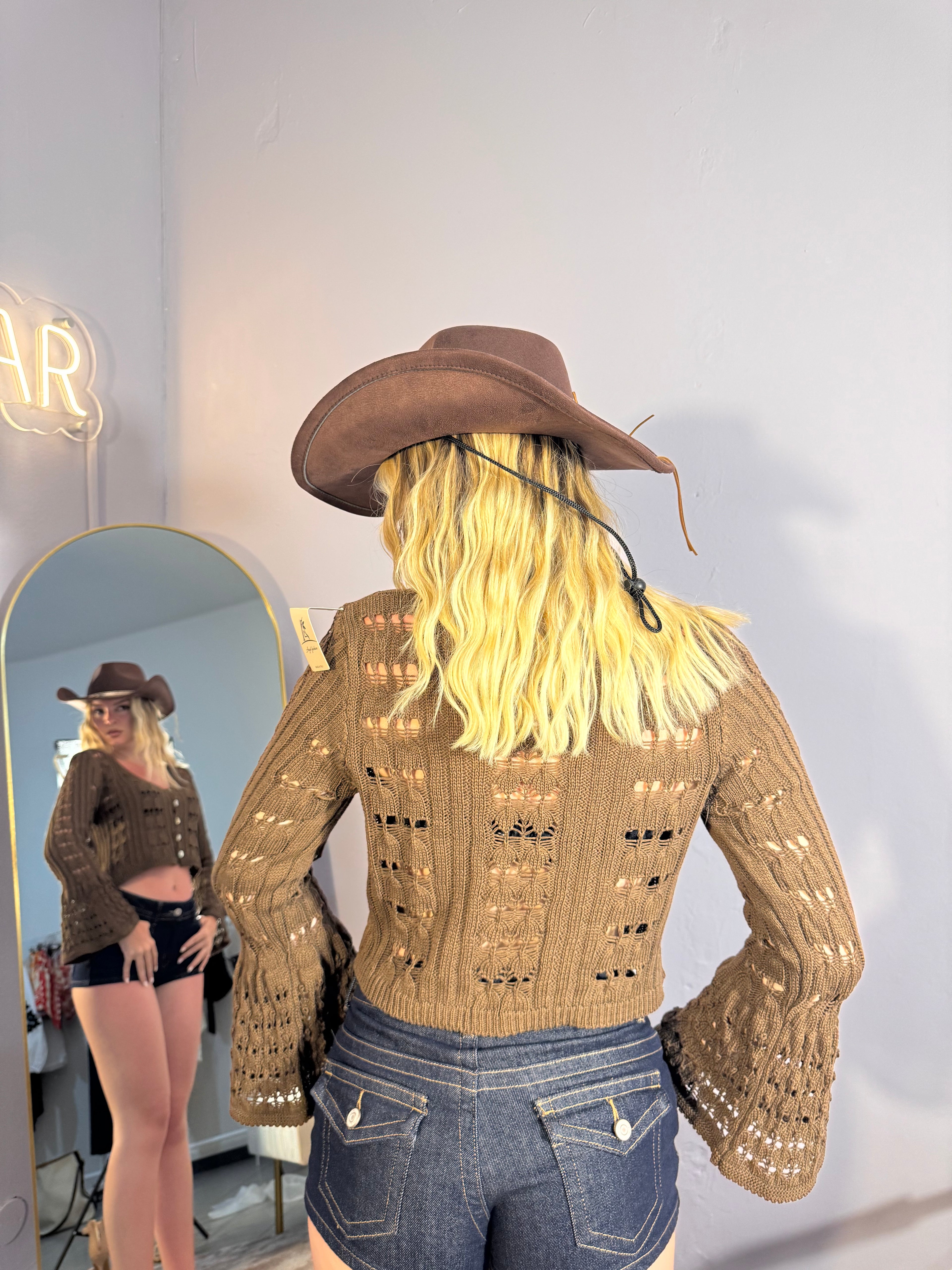 Cardigan traforato