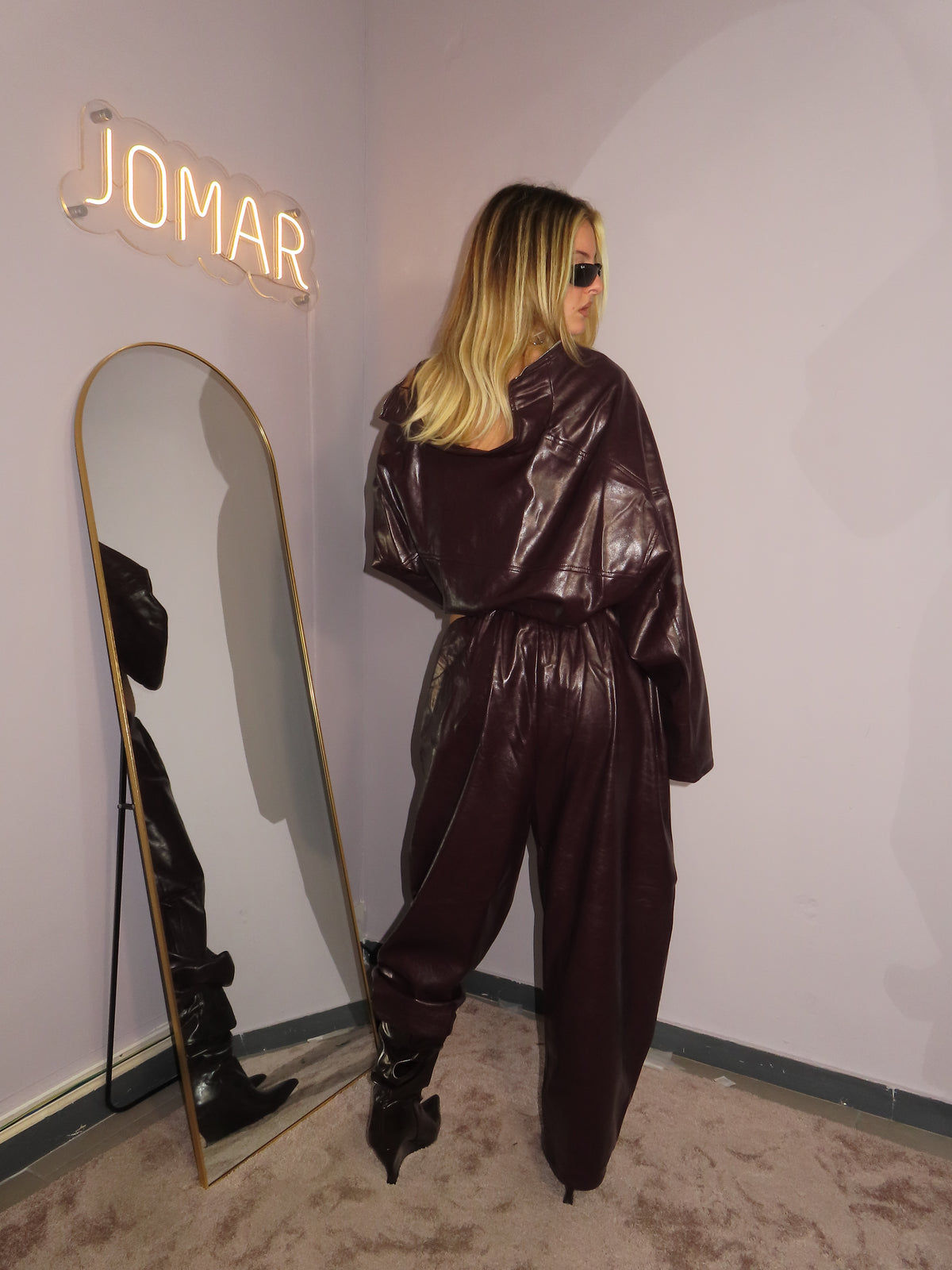 Coordinato ecopelle Pants