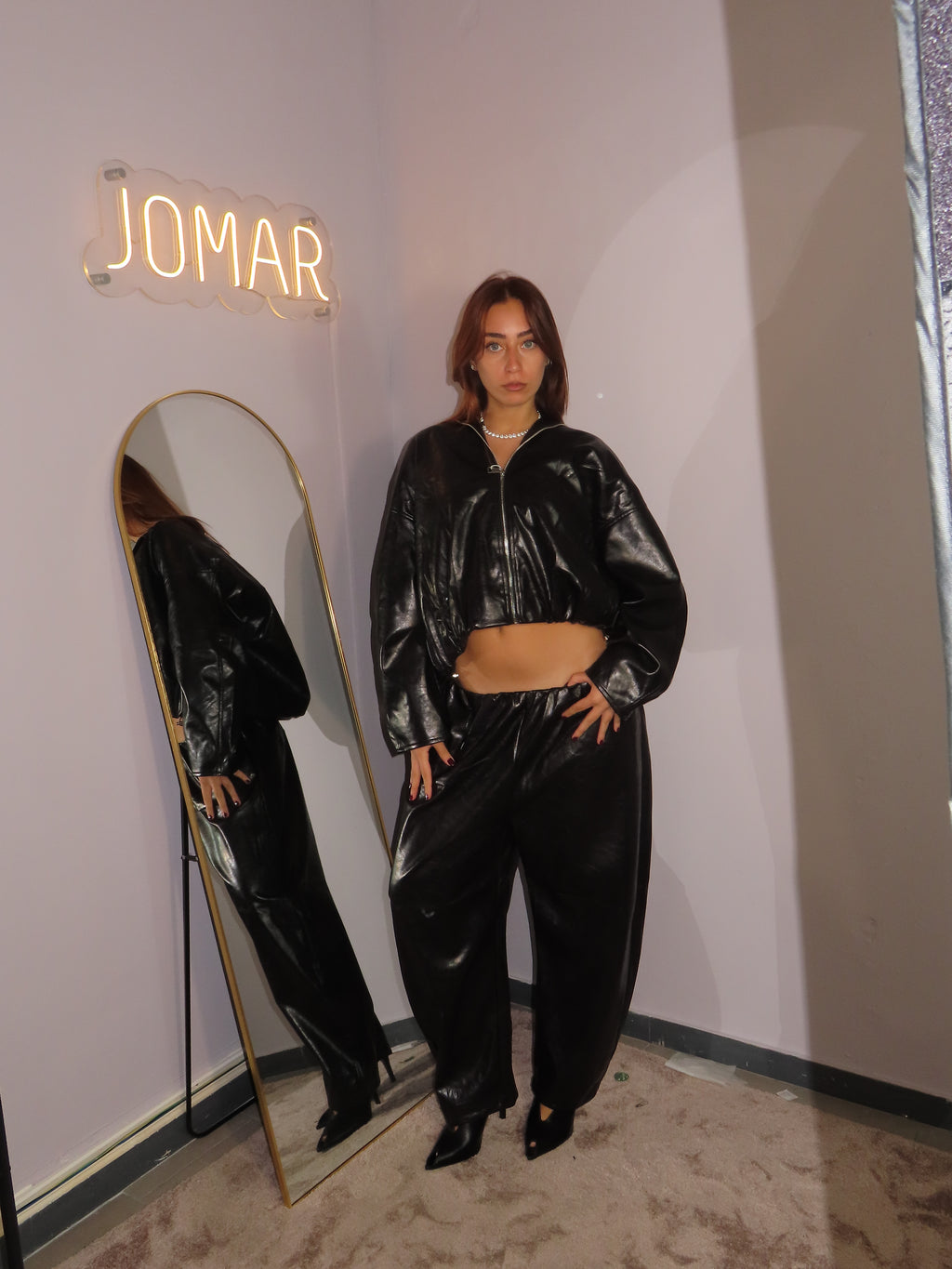 Coordinato ecopelle Pants
