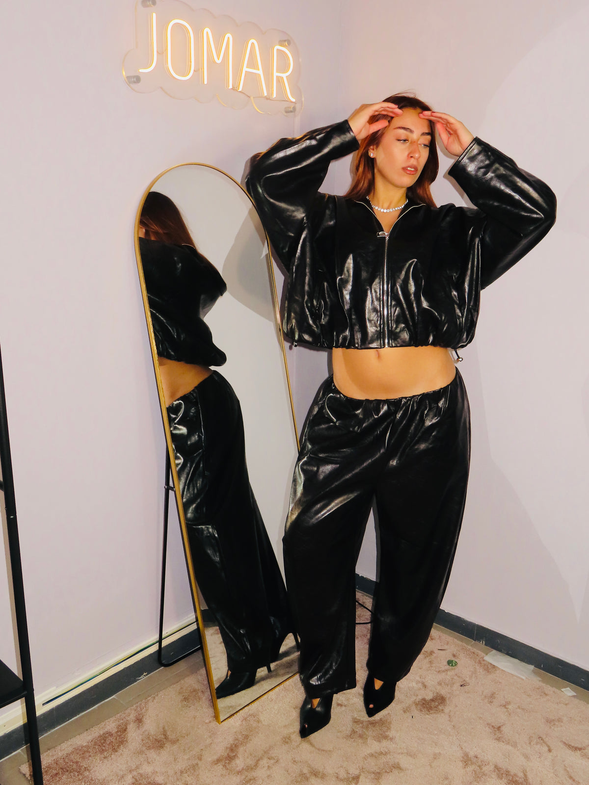 Coordinato ecopelle Pants